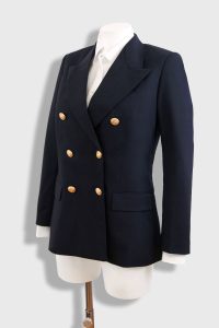 Giacca doppiopetto blu navy 6 bottoni donna per Ufficiali