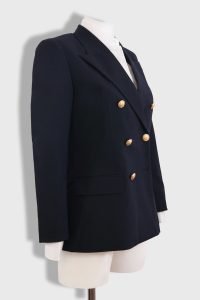 Giacca doppiopetto blu navy 6 bottoni donna per Ufficiali